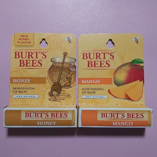BURT'S BEES(バーツビーズ)の【nn☆さん専用】BURT'S BEESリップ（２種類セット×２＝４本） コスメ/美容のスキンケア/基礎化粧品(リップケア/リップクリーム)の商品写真