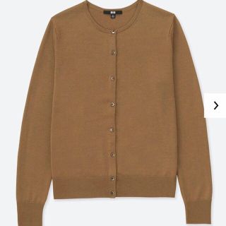 ユニクロ(UNIQLO)のエクストラファインメリノクルーネックカーディガン・セーター(5分袖)(カーディガン)