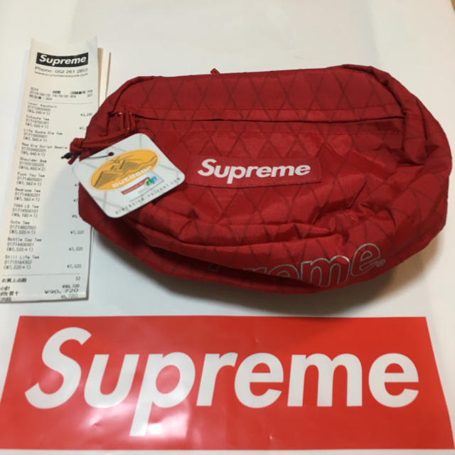 18FW Supreme Waist Bag Red レッド 赤