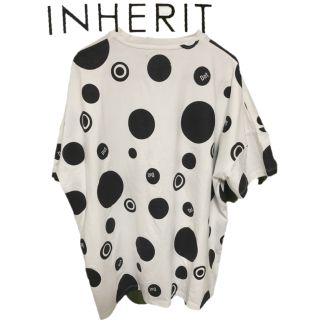 美品 インヘリット tシャツ  ビッグシャツ  INHERIT ドット柄 総柄(Tシャツ/カットソー(半袖/袖なし))