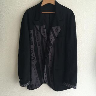 ヨウジヤマモト(Yohji Yamamoto)のヨウジヤマモト 18SS メッセージ レーヨン ジャケット(テーラードジャケット)