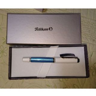 ペリカン(Pelikan)の万年筆 ペリカン スーベレーン M600 ターコイズホワイト F(ペン/マーカー)