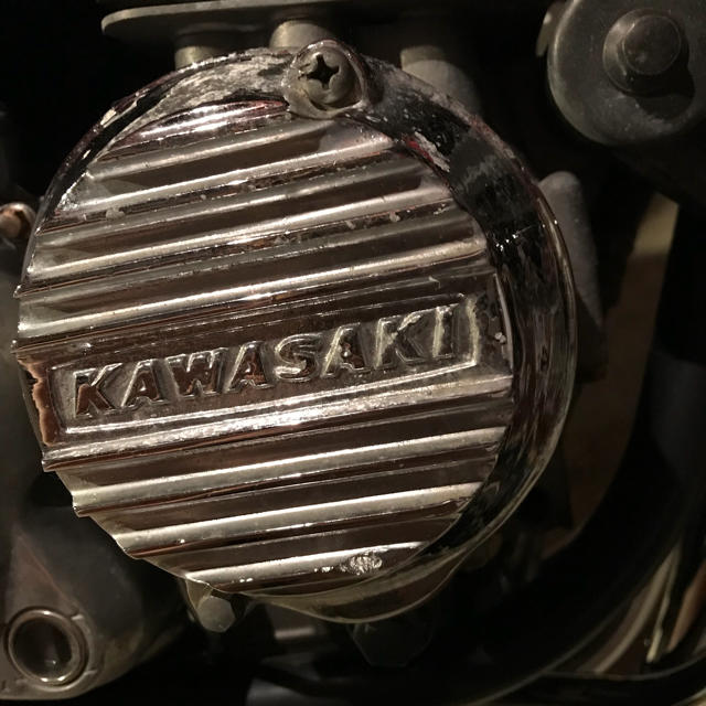 ゼファー400 ポイントカバー エンジンカバー kawasaki  メッキ