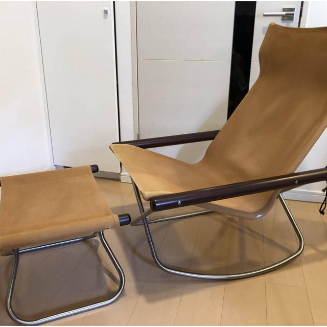 EAMES(イームズ)のニーチェア　エックス　ロッキング　Nychair X Rocking オットマン インテリア/住まい/日用品の椅子/チェア(ロッキングチェア)の商品写真