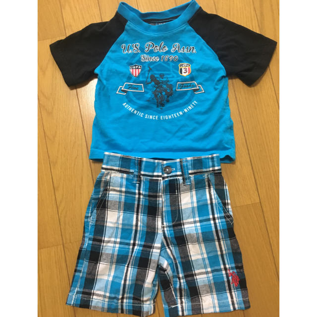 POLO RALPH LAUREN(ポロラルフローレン)のラルフローレン 80センチ 上下セット キッズ/ベビー/マタニティのベビー服(~85cm)(Ｔシャツ)の商品写真