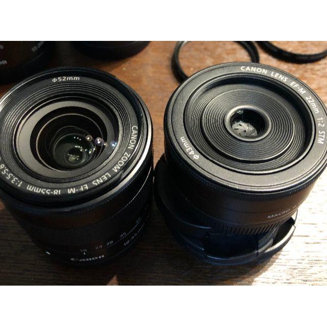 Canon Mシリーズレンズ4本セット（おまけフィルター）の通販 by L26｜キヤノンならラクマ - EOS 国産大人気