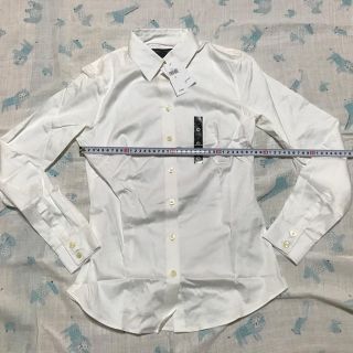 バナナリパブリック(Banana Republic)の新品・タグ付 バナナリパブリック レディース0 白長袖シャツ ブラウス バナリパ(シャツ/ブラウス(長袖/七分))