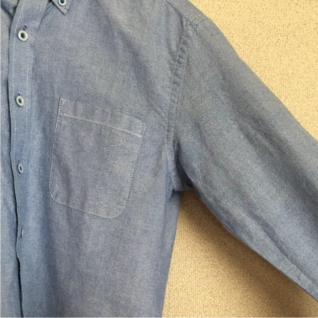 長袖シャツ デニム 青 ブルー メンズのトップス(シャツ)の商品写真