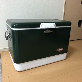 コールマン(Coleman)のColeman スチールベルトクーラー 54QT 緑 中古(その他)