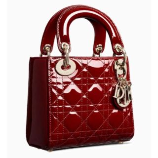 Dior - 【新品】チェリーレッド カナージュ エナメルカーフレザー