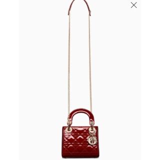 Dior - 【新品】チェリーレッド カナージュ エナメルカーフレザー