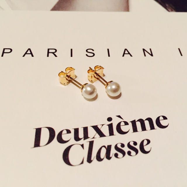 ★新品 DEUXIEME CLASSE ドゥーズィエムクラス 一粒パールピアス