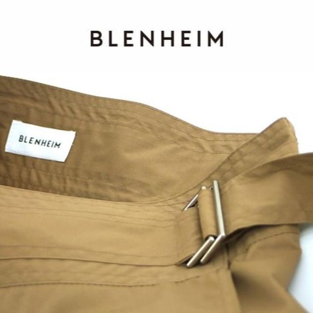 M-premier(エムプルミエ)の新品 BLENHEIM　ツイルストレッチラップスカート　29,160円　キャメル レディースのスカート(ロングスカート)の商品写真