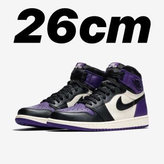 ナイキ(NIKE)のAIR JORDAN 1 purple パープル(スニーカー)