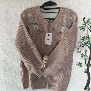 グレイル(GRL)のみたらし様 専用  ＧＲＬ 刺繍 ニット 新品(ニット/セーター)