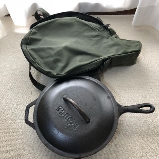 ロッジ(Lodge)のLODGE スキレット 10-1/4インチ バッファロー ＋ カバーセット(調理器具)