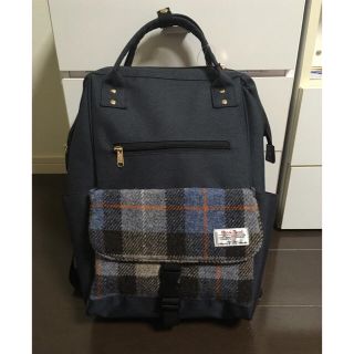 ハリスツイード(Harris Tweed)のHarris Tweed 新品未使用 ネイビー リュック(リュック/バックパック)