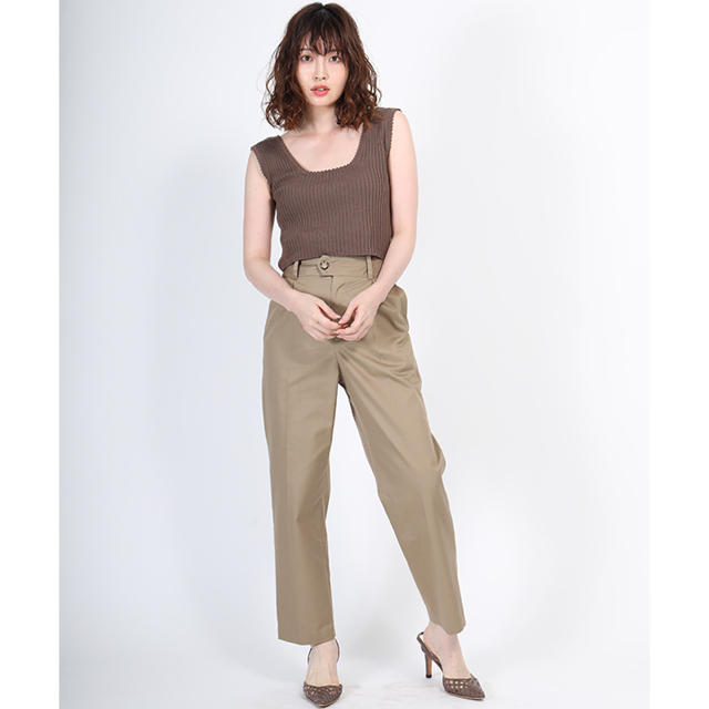 ETRE TOKYO】スクエアネックピコトップス Brown - www.husnususlu.com