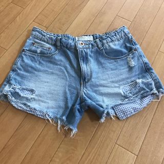 ザラキッズ(ZARA KIDS)のらぁぼー様専用 値下げ！ZARA girls デニムショートパンツ152(パンツ/スパッツ)