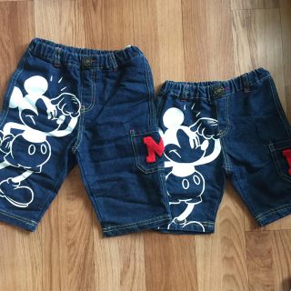 ディズニー(Disney)のmickey キッズデニム セット(パンツ/スパッツ)