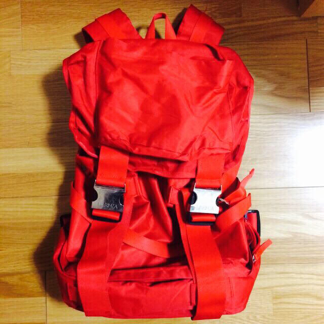 dholic(ディーホリック)の赤リュック dholic レディースのバッグ(リュック/バックパック)の商品写真