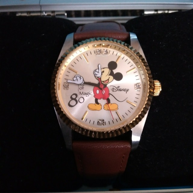 Disney(ディズニー)のディズニー ミッキー 腕時計 80周年 天然ダイヤ メンズ メンズの時計(腕時計(アナログ))の商品写真