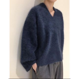 デプレ(DES PRES)の【hiro様専用】デプレ 2.2万 ウールフェレット プルオーバー ブルー(ニット/セーター)