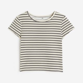 エイチアンドエム(H&M)のH&M ボーダートップス Tシャツ 新品 エイチアンドエム(Tシャツ/カットソー)