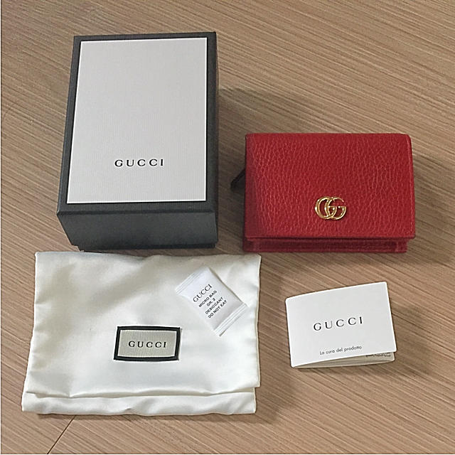 Gucci(グッチ)の【美品】グッチ プチマーモント ミニ財布 コンパクト財布 GGマーモント レディースのファッション小物(財布)の商品写真