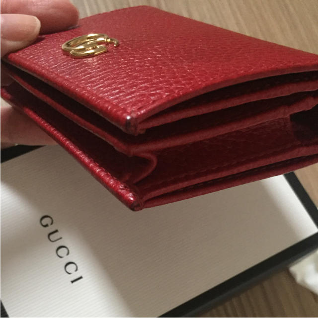 Gucci(グッチ)の【美品】グッチ プチマーモント ミニ財布 コンパクト財布 GGマーモント レディースのファッション小物(財布)の商品写真