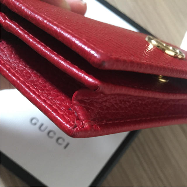 Gucci(グッチ)の【美品】グッチ プチマーモント ミニ財布 コンパクト財布 GGマーモント レディースのファッション小物(財布)の商品写真