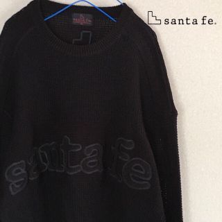 サンタフェ(Santafe)の美品 人気の黒 サンタフェ セーター(ニット/セーター)