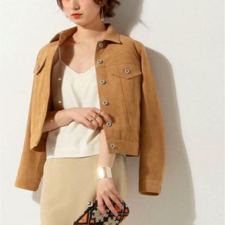 アローズ(UNITED ARROWS) ライダースジャケット(レディース)(ベージュ