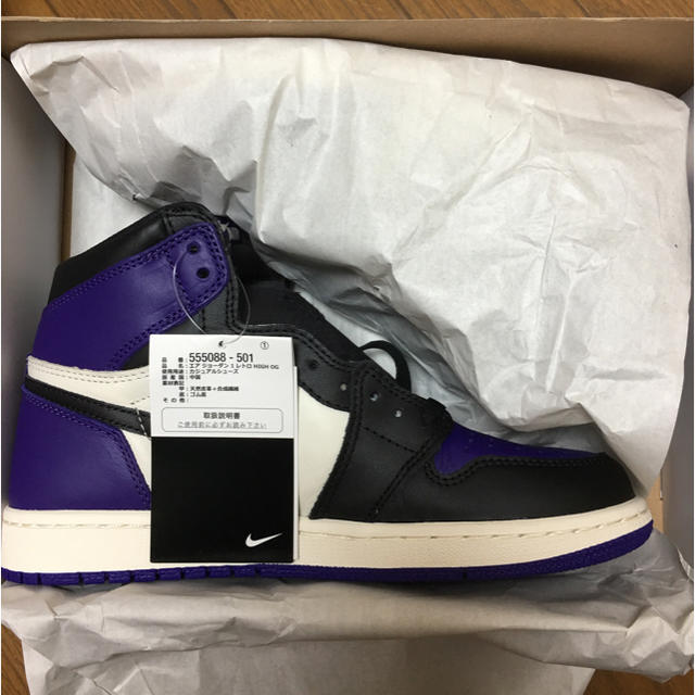 NIKE(ナイキ)のNIKE AIR JORDAN 1 Court Purple 25cm メンズの靴/シューズ(スニーカー)の商品写真