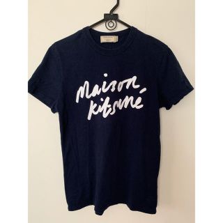 メゾンキツネ(MAISON KITSUNE')のTシャツ メゾンキツネ ネイビー 半袖 xs レディース 送料無料(Tシャツ(半袖/袖なし))