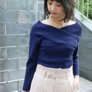 ノーブル(Noble)のNOBLE 2017AW パープル ネイビー(ニット/セーター)