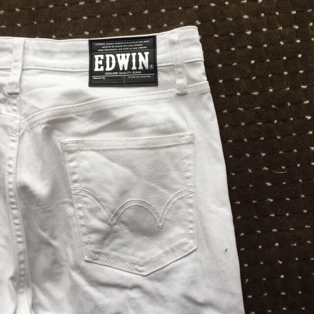 EDWIN - エドウィン ホワイトジーンズ 33インチの通販 by gon's shop ...