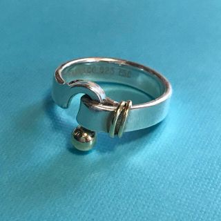 ティファニー(Tiffany & Co.)のTiffany&co. フラットワイヤーコンビリング(リング(指輪))