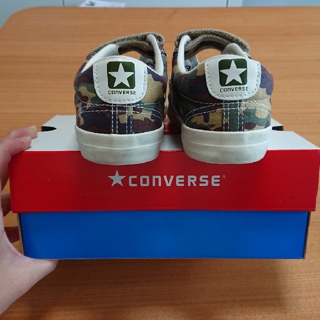 CONVERSE(コンバース)の☆スヌープ様専用☆美品  ALLSTAR  カモフラージュ カーキ 21cm キッズ/ベビー/マタニティのキッズ靴/シューズ(15cm~)(スニーカー)の商品写真