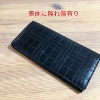 バーバリー(BURBERRY)の長財布(黒)(財布)