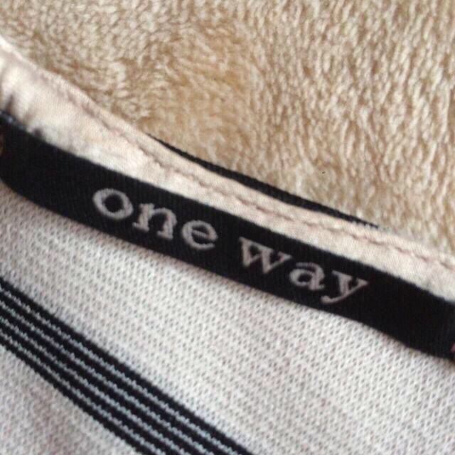 one*way(ワンウェイ)のボーダーワンピース レディースのワンピース(ミニワンピース)の商品写真