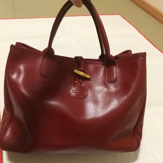 ロンシャン(LONGCHAMP)のロンシャン ロゾ  レッド(トートバッグ)