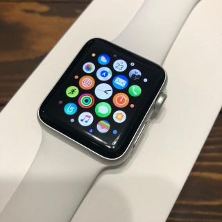 アップルウォッチ(Apple Watch)のApple Watch series2 42mm アルミ ホワイト(腕時計(デジタル))