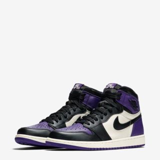 ナイキ(NIKE)のNIKE AIR JORDAN 1 RETRO HIGH OG 紫 25.5(スニーカー)