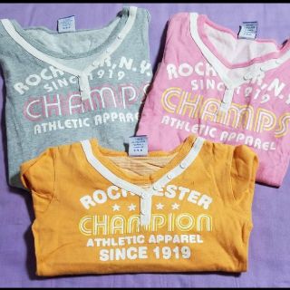 チャンピオン(Champion)の姉妹コーデ　チャンピオン　長袖　Tシャツ　120㎝　140㎝　150㎝(Tシャツ/カットソー)