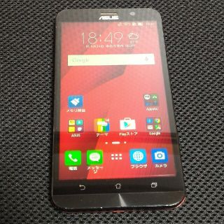 エイスース(ASUS)の売切特価 Zenfone2 レッド 32GB ASUS 大画面 SIMフリー(スマートフォン本体)