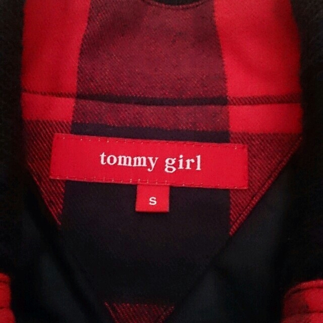 tommy girl(トミーガール)のtommy girl チェック柄アウター レディースのジャケット/アウター(ピーコート)の商品写真