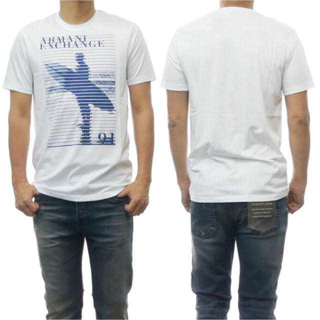 ARMANI EXCHANGE(アルマーニエクスチェンジ)の(アルマーニエクスチェンジ)ARMANI EXCHANGE Tシャツ ホワイト メンズのトップス(Tシャツ/カットソー(半袖/袖なし))の商品写真