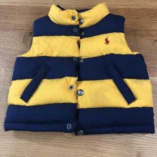 ポロラルフローレン(POLO RALPH LAUREN)のポロ ラルフローレン ダウンベスト ボーダー キッズ(ジャケット/上着)