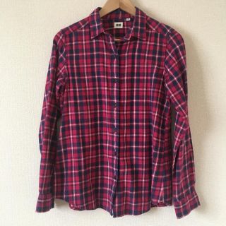 ユニクロ(UNIQLO)のユニクロ ネルシャツ レッド (シャツ/ブラウス(長袖/七分))